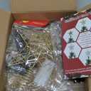 CALCHELE 10Inch Christmas Tree Topper Star with LED Lights, Tree Toppers Christmas Tree Decoration, Glittered Metal Christmas Star for Christma Tree Ornament Decor