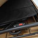 Shopping Cart w/Waterproof Basket Liner & 360° Swivel Wheels | Foldable Collapsible & Lightweight | Perfect for Groceries Laundry Utility Cart - Black