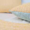 Pack of 2, 20 x 20 inch Decorative Throw Pillow Covers Light Green Woven Farmhouse Outdoor Cushion Covers Soft Texture Couch Cushion Case for Couch Sofa Bedroom Living Room