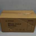 Ruckae 16oz 10 Pack Juice Bottles, Glass Bottles with Lids, Smoothie Cup Lids and Straws, Water Bottle Mason Jar Drinking Glasses for Juicing, Smoothies, Kombucha (Transparent)