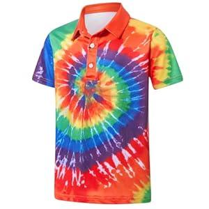 uideazone Boys Polo Shirts Dry Fit Performance Golf Short Sleeve Casual School Uniform Size 13-14yrs old