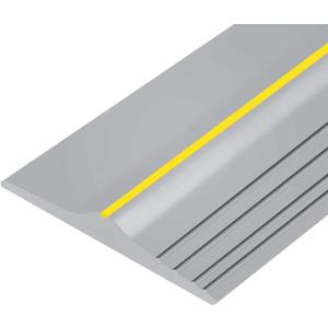 Papillon Garage Door Bottom Seal Strip, Weatherproof EPDM Rubber Threshold, Fits All Standard Doors, Easy for DIY Homeowners, No Adhesive (10Ft, Grey) (Gray)