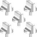 W11517334 Range Knobs Compatible with Whirlpool Gas Range Stove Oven Knob WEG745H0FS0 WEG515S0FB0, Burner Control Knob Replaces W11122869 W10850033-5-Pack