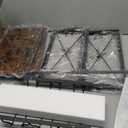 Giikin Countertop Shelf Organizer, 2 Tier Kitchen Spice Rack for Countertop, Wood Coffee Counter Shelf Organizer for Home (Brown, S)