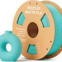 Matte PLA Filament 1.75mm, 3D Printer Filament Dimensional Accuracy +/- 0.02mm, No Clogging, Higher Toughness, Cardboard Spool 3D Filament, 1kg Teal Green