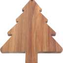 Amosfun Christmas Tree Charcuterie Board Xmas Cutting Board Fruit Tray Wooden Cheese Appetizer Tray Sushi Serving 9.5 x 15 Inch