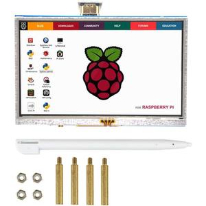 Padarsey 5 inch Touch Screen 800x480 TFT LCD Display HDMI Interface Supports Raspberry Pi 4 Black, Banana Pi Windows 10 8 7