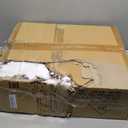 Light Walnut/White Side End Table Nighstand with Drawer 22.5" H