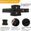 AOSBOEI Waist Trainer for Women Workout Waist Cincher Trimmer Underbust Corset Tummy Control Hourglass Body Shapewear (Black) M