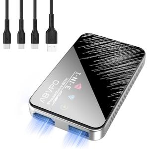 3-in-1 Wireless CarPlay Adapter & Android Auto, Plug & Play, Bluetooth 5.0, Plug in a TV Stick to Streaming Box for Netflix/YouTube/TikTok with 4K Video, for OEM Wired CarPlay/Android Auto Cars