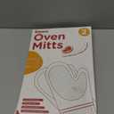 Kitsure Silicone Oven Mitts, Set of 2, Heat Resistant, Oven Gloves with Soft Lining, Non-Slip Kitchen Essentials, Kitchen Gadgets, Apartment Essentials, Great Gift for Cooking, Baking, Blue (11.42"x7.09")