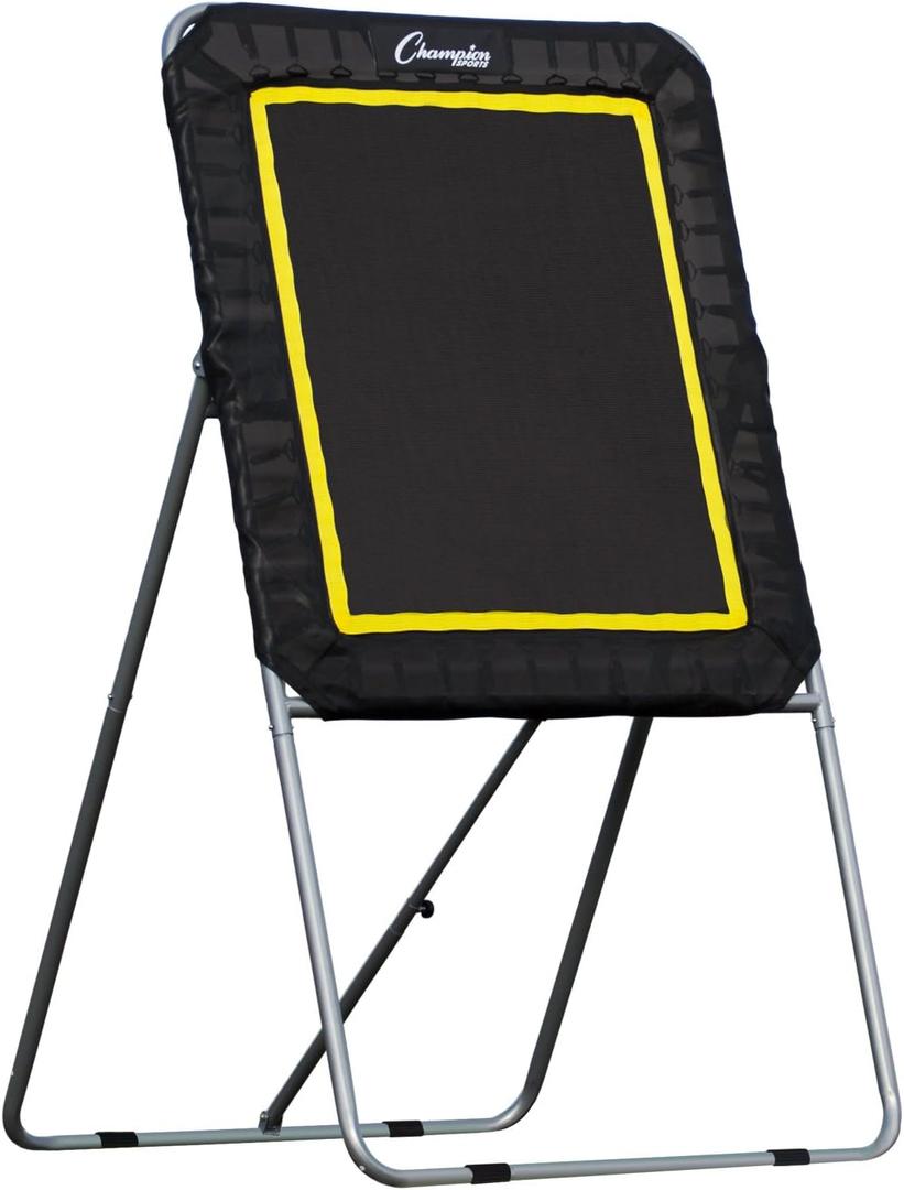 Champion Sports Deluxe Lacrosse Target: Ball Return Bounce Back Net Set for Professional, College and Grade School Training & Drills, Style: Deluxe Rebounder (3' x 4')