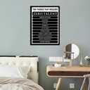 Motivational Canvas Wall Art Decor Inspirational Theme Picture Print Positive Affirmation Zero Talent Quotes Poster Artwork for Home Office Hallway Living Room Framed Ready to Hang [18''W x 24''H]