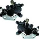 Front Left Right Brake Calipers Set with Pads Compatible with Kawasaki KFX700 Brute Force 650 Prairie 650/700 KVF650/KVF700 OE # 43080-5082-DJ 43080-5081-DJ