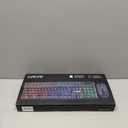 CHONCHOW USB Wireless Gaming Keyboard and Mouse Combo, LED Backlit Ergonomic Mechanical Feeling Keyboard, Rechargeable 2500mAh Battery, Anti-ghosting Keyboards 7D 3600DPI Mice for PC Gamer (black,rgb backlit)