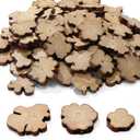 Gerrii 90 Pcs Irregular Wood Slices Log Slices for Centerpieces Small Unfinished Wood Craft Natural Tree Decoration for Table DIY Craft Art Christmas Ornament Engraving Cup Coaster Home Decor