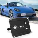 Front Bumper Tow Hook License Plate Mount Bracket Holder No Drill Adapter Compatible with Porsche Cayenne (Base, S, GTS) 2019-2023, Porsche Cayenne GTS 2019-2023