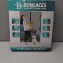 Magnetic Screen Door with Upgraded PET Material Mesh- Easy Installation, Tear-Resistant, Pet and Kid Friendly Screen 38"X84" Fit Door Size 36"X82" (Black)