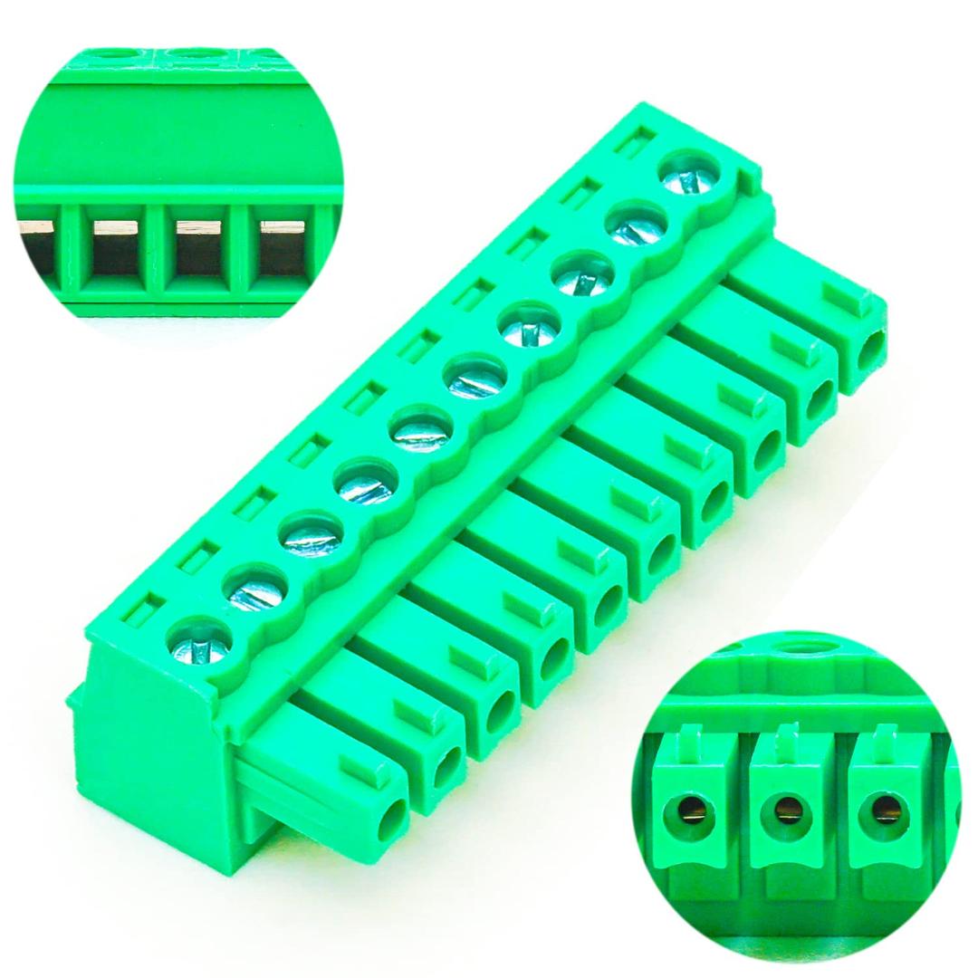 Phoenix Connector Terminal Block,Phoenix Type Connector 3.5mm 10Pin 4Pcs (KS-3.5-10P-4)