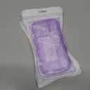 Anuck for iPhone 13 Pro Case Wavy Edge Clear Back Design, Anti-Slip Grip Cute Wave Curly Frame Shape Shockproof Soft TPU & Hard Bumper Protective Phone Case Cover for Women Girls, Purple 2 Pack