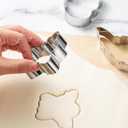 12Pcs Halloween Cookie Cutters Kit, Stainless Steel Holiday Cookie Cutters Set for Kids, Halloween Baking Ghost Cookie Cutter with Spider, Pumpkin, Bat, Cat, Ghost, Witch Hat, Good Gift for Halloween