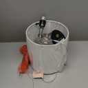 JONATHAN Y JYL1034A Lawrence 20.5" Glass/Metal LED Table Lamp Transitional Glam Bedside Desk Nightstand Lamp for Bedroom Living Room Office College Bookcase LED Bulb Included, Mercury Silver