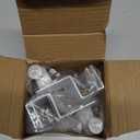 2Pack Gutter Mount Compatible with eufy Security SoloCam S220/C210, eufyCam 2C/2C Pro/S3 Pro, 3/S330, 2/2 Pro, 3C/S300, 360Adjustable Weatherproof Mounting Bracket for Eufy Security Camera - White