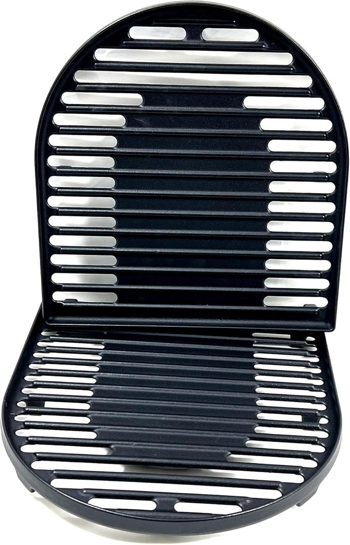 Direct Store DC126 Cast Iron Grill Cooking Grates for Coleman Roadtrip Swaptop Grills LX LXE LXX, Non-Stick Grill Grids Grates, 2 Pack (Grill Grates)