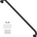 32 Inch Anti Slip Shower Grab Bar Oil Rubbed Black 1.25" Diameter,Munzong Bathroom Grab Bar, Knurled Bathroom Balance Bar,Safety Hand Rail Support Handicap Elderly Senior Assist Bath Handle