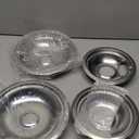 4 Pack Upgraded Chrome Drip Pans Kits Reflector Bowls Compatible for Whirlpool W10196405 W10196406 W10278125(Packed Two 6"and Two 8")