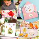 Easter Stickers for Kids, 50 Sheets Make Your Own Stickers, Easter Basket Stuffers DIY Bunny Stickers Sheets, Easter Gifts Decorations for Eggs Easter Crafts for Toddlers Egg Fillers Spring Stickers