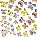 20 PCS Flying Butterfly Toy, Wind Up Flying Butterfly Surprise Box Wind Up Butterfly Surprise Toy for Wedding Birthday Party Book and Greeting Cards(5 Styles)