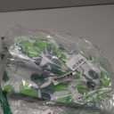 Fitable St Patrick's Day Fitted Table Cover - Waterproof Green White Shamrock Elastic Edged Tablecloth Vinyl Wipeable Table Cloth for Spring Party Dinner (Fit for 36"-44" Round Tables) (Clover)