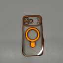 LXK Magnetic for iPhone 17 Pro Max Case with Stand, Compatible with MagSafe, with Camera Protector, Military-Grade Drop Protection Phone Case for iPhone 17 Pro Max, Cosmic Orange