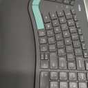Nulea Wireless Ergonomic Keyboard, Split Keyboard with Cushioned Wrist Rest, USB and Bluetooth Connectivity, USB-C Rechargeable, Compatible with Windows Mac