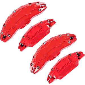 Caliper Covers for Tesla model Y 19" 20", 19in 20in Wheel Hub Front and Rear Brake Caliper Covers Compatible with Tesla Model Y 2017-2023 (Red)