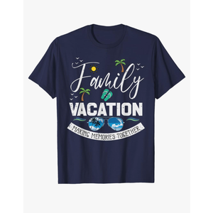 Family Vacation Memories Together Match Men Women Kid T-Shirt, Small Size