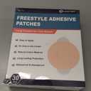 30 Pack Freestyle Adhesive Patches, Sensor Covers Intended for Freestyle Libre 2/3-Enlite-Medtronic Guardian, CGM Sensor Patches, No Glue in The Center, Long Fixation for Your Sensor(Tan)
