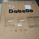 BABELIO Safety Gate Door Fits for Stairs, Narrow and Wide Doorways with Auto Close, Easy Install, No Drilling, Pressure Mounted for Baby, Child, Pets, Dog/Puppy, 26''-40'', White