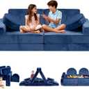 12pcs Modular Kids Play Couch, Convertible Toddler Sectional Sofa
CPC Certified, Washable, Durable Foam Floor Cushion for Kids Playroom (Play Fort/Castle)