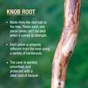 Brazos Wooden Walking Canes for Men and Women, Stable Walking Sticks for Seniors, Made in The USA, 37 Inch