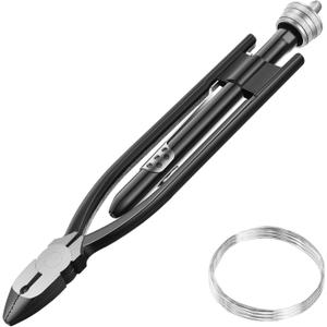 9 Inch Safety Wire Twisting Pliers, Aircraft Wire Twisting Tool with 10 Meters 0.5 mm, Automatic Metal Lock Twister for Aircraft Auto Industry