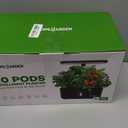 Ahopegarden Indoor Garden Hydroponics Growing System: 10 Pods Plant Germination Kit Herb Vegetable Growth Lamp Countertop with LED Grow Light - Hydrophonic Planter Grower Harvest Lettuce (Black)