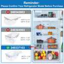 [2 PACK] 240337103 Refrigerator Crisper Drawer Replacement Compatible with Frigidaire Kenmore Refrigerator Drawer Replacement, Frigidaire Drawer Replacement for AP2115741, 240337100, 240337102