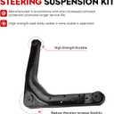 Rear Upper Lower Control Arm Assembly Fit for 1999-2004 99-04 Jeep Grand Cherokee with Rear Upper Ball Joints RK643183 K641869-4pcs