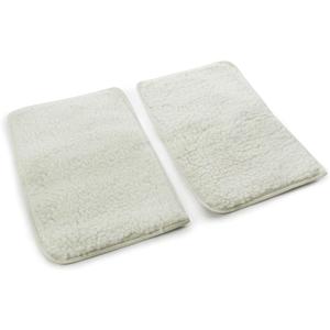 Sherpa Replacement Liners for Travel Pet Carriers - Soft Absorbent Dog Kennel Pad with Waterproof Backing, Machine Washable Dog Crate Pads, 14.5x9.75in - 2 Pack, White, Small