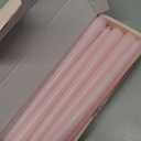 10 Inch Pale-Pink Taper Candles for Home Decoration, 10 Pack Unscented Candlesticks for Dinner Wedding Party, Smokeless and Dripless Candle Sticks