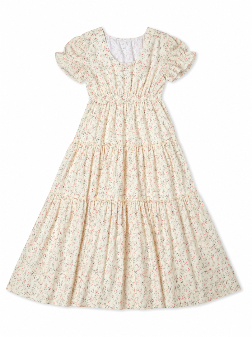 Women's Spring Floral Dress (Yellow, Size XL)