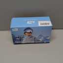 Findway Kids Ski Goggles, Kids Snowboard Goggles for Boys Girls Toddler age 3-12 (White Frame Pink Silver Lens(vlt 21%))