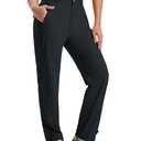 MoFiz Women's Hiking Cargo Pants Lightweight Quick Dry UPF 50 Water Resistant Fishing Camping Travel Pant with 5 Pockets Black XS
